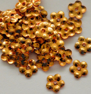 5mm Metallic Flower Aztec Gold 100 Grams