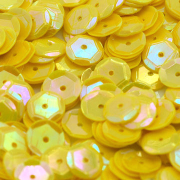 6mm Slightly Cupped Opaque Iridescent Sunflower 50 Grams