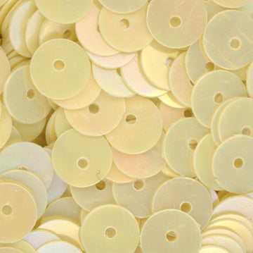 6mm Flat Opaque Iridescent Banana Creme