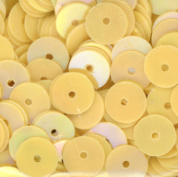 6mm Flat Opaque Iridescent Vintage Sunflower