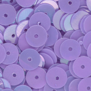 6mm Flat Opaque Iridescent Medium Purple
