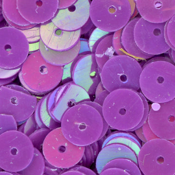 6mm Flat Opaque Iridescent Orchid
