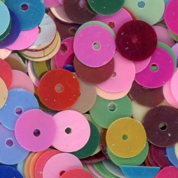 6mm Flat Opaque Iridescent Mix