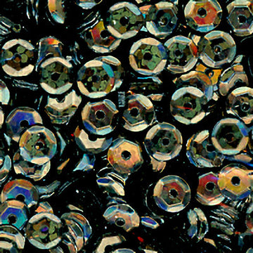 5mm Slightly Cupped Hologram Black