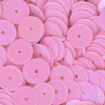 6mm Flat Opaque Iridescent Pink Orchid 100 Grams