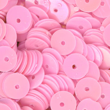 6mm Flat Opaque Iridescent Pink 100 Grams