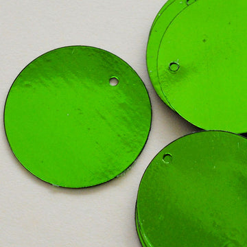 20mm Metallic Paillette Kelly Green
