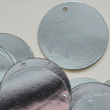 20mm Metallic Paillette Silver