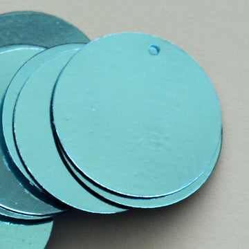 20mm Metallic Paillette Aqua