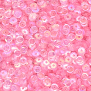 4mm Slightly Cupped Iridescent Medium Pink