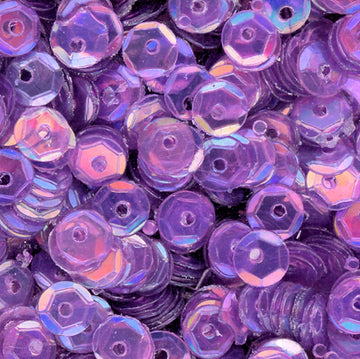 4mm Slightly Cupped Iridescent Medium Orchid