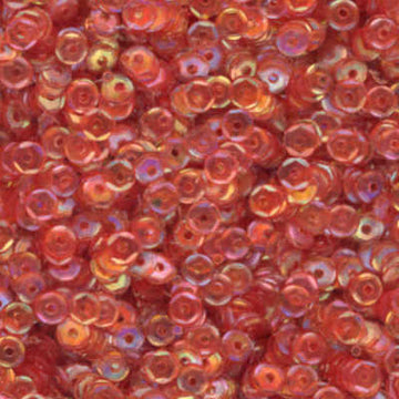 4mm Slightly Cupped Iridescent Dk Burnt Orange 100 Grams