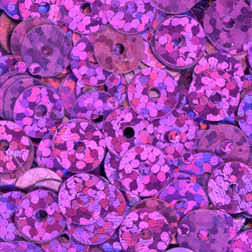 5mm Flat Hologram Dark Pink