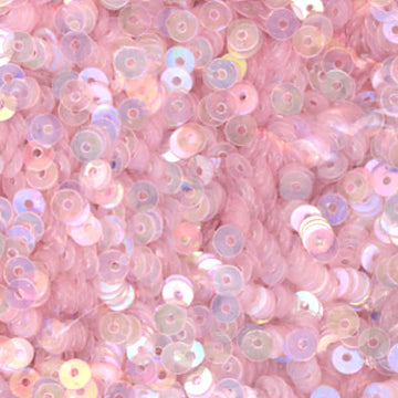 4mm Flat Iridescent Pale Pink