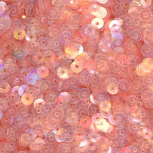 4mm Flat Iridescent Flesh Pink