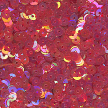 4mm Flat Iridescent Red