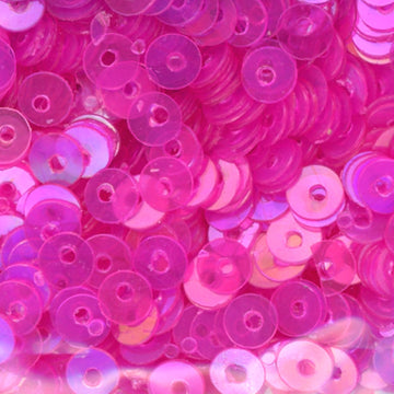 4mm Flat Iridescent Medium Rose