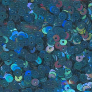 4mm Flat Iridescent Wild Peacock