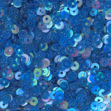 4mm Flat Iridescent Duck Wing Blue