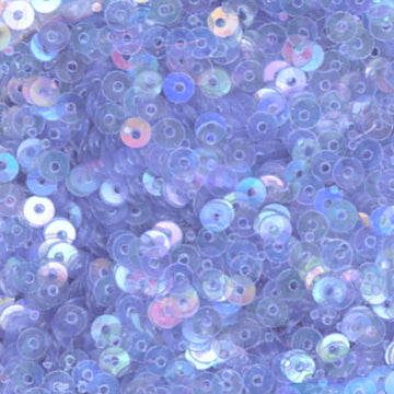 4mm Flat Iridescent Med Cornflower Blue