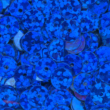 5mm Flat Hologram Cobalt Blue