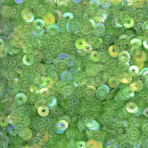 4mm Flat Iridescent Light Chartreuse 100 Grams