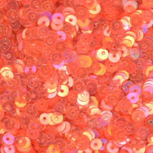 4mm Flat Iridescent Orange 100 Grams