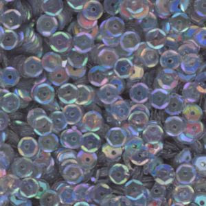 5mm Slightly Cupped Iridescent Gray