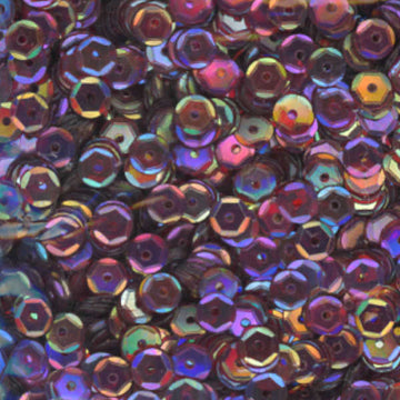 5mm Slightly Cupped Iridescent Burgundy 100 Grams
