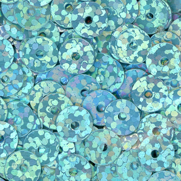 5mm Flat Hologram Spa Blue