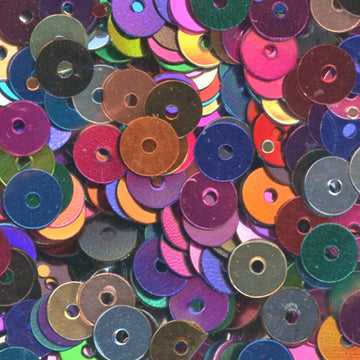 5mm Flat Metallic Mixed Colors 100 grams