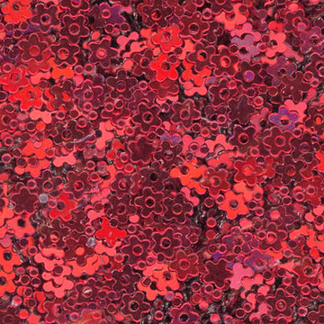 3mm Metallic Flower Red