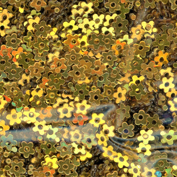 3mm Metallic Flower Bright Gold