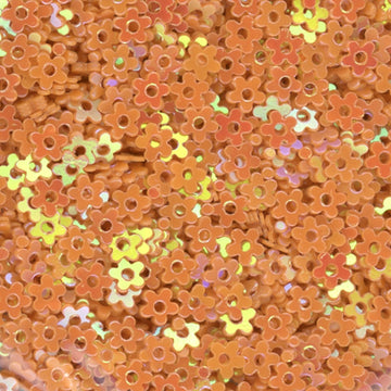 3mm Opaque Flower Big Orange