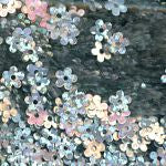 5mm Flat Flower Hologram Silver 100 Grams