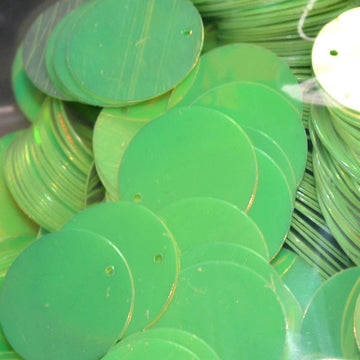 20mm Paillette Crystal Opaque Groovy Green