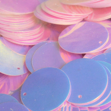 20mm Paillette Crystal Opaque Powderpuff Pink