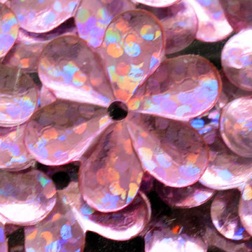 15mm Flower Hologram Pink