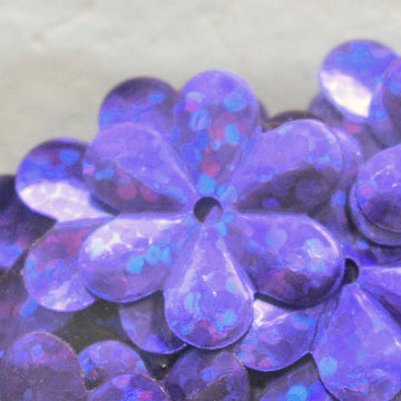 15mm Flower Hologram Grape