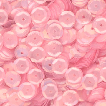 6mm Slightly Cupped Satin Light Pink