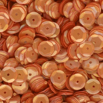 6mm Slightly Cupped Satin Dark Ecru