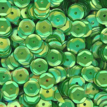6mm Slightly Cupped Satin Shamrock