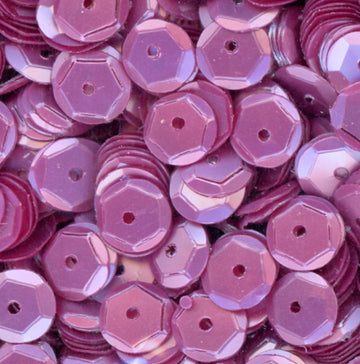 6mm Slightly Cupped Satin Light Mauve