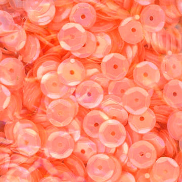 6mm Slightly Cupped Satin Pale Peach 100 Grams