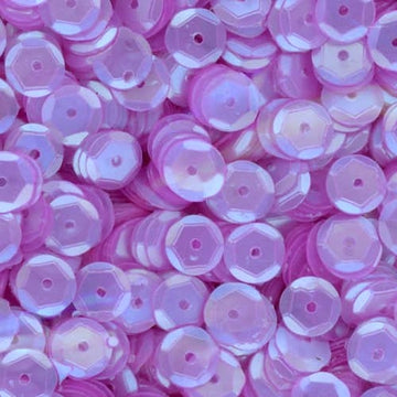 6mm Slightly Cupped Satin Light Purple 100 Grams