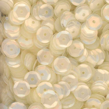 6mm Slightly Cupped Satin Pearl 100 Grams