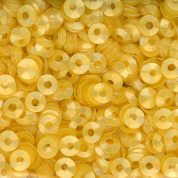 3mm Fully Cupped Satin Light Maize Yellow