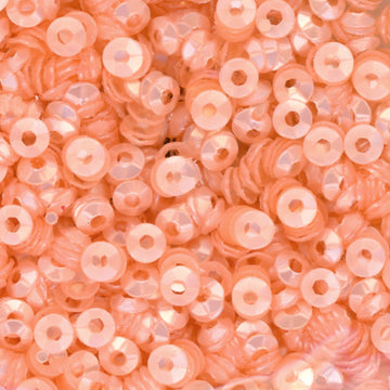 3mm Fully Cupped Satin Peach Melba