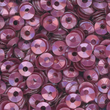 3mm Fully Cupped Satin Dark Mauve