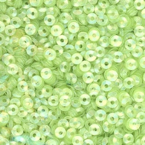 3mm Fully Cupped Satin Light Chartreuse 100 grams